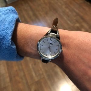 REAL leather women’s fossil watch